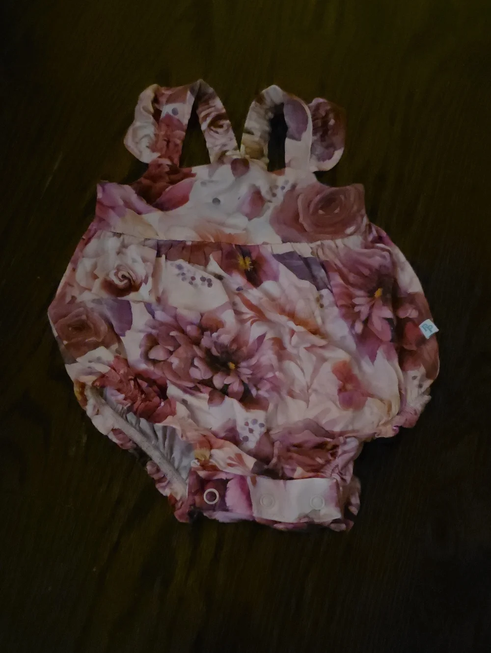 Posh Peanut Pink Floral Cross-Back Romper